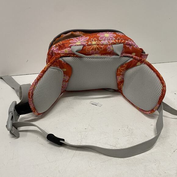 Jansport Coltrane Fanny Pack Waist Bag Water Bottle Holder Flowers Orange EUC - Picture 6 of 6